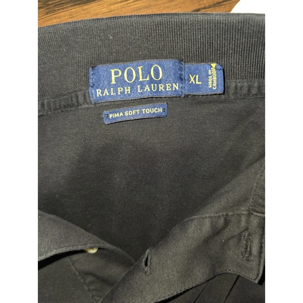 Polo Ralph Lauren Shirt Mens XL Dark Gray  Short Sleeve Pima Soft Touch